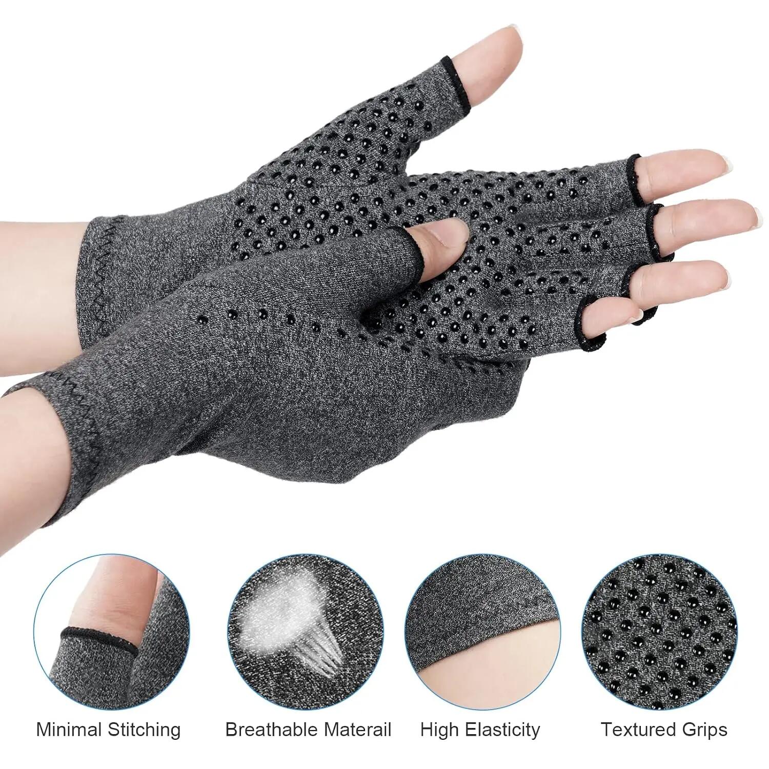 Gants de compression pour l'arthrite, 1 paire. Réchauffent les articulations des 2/6