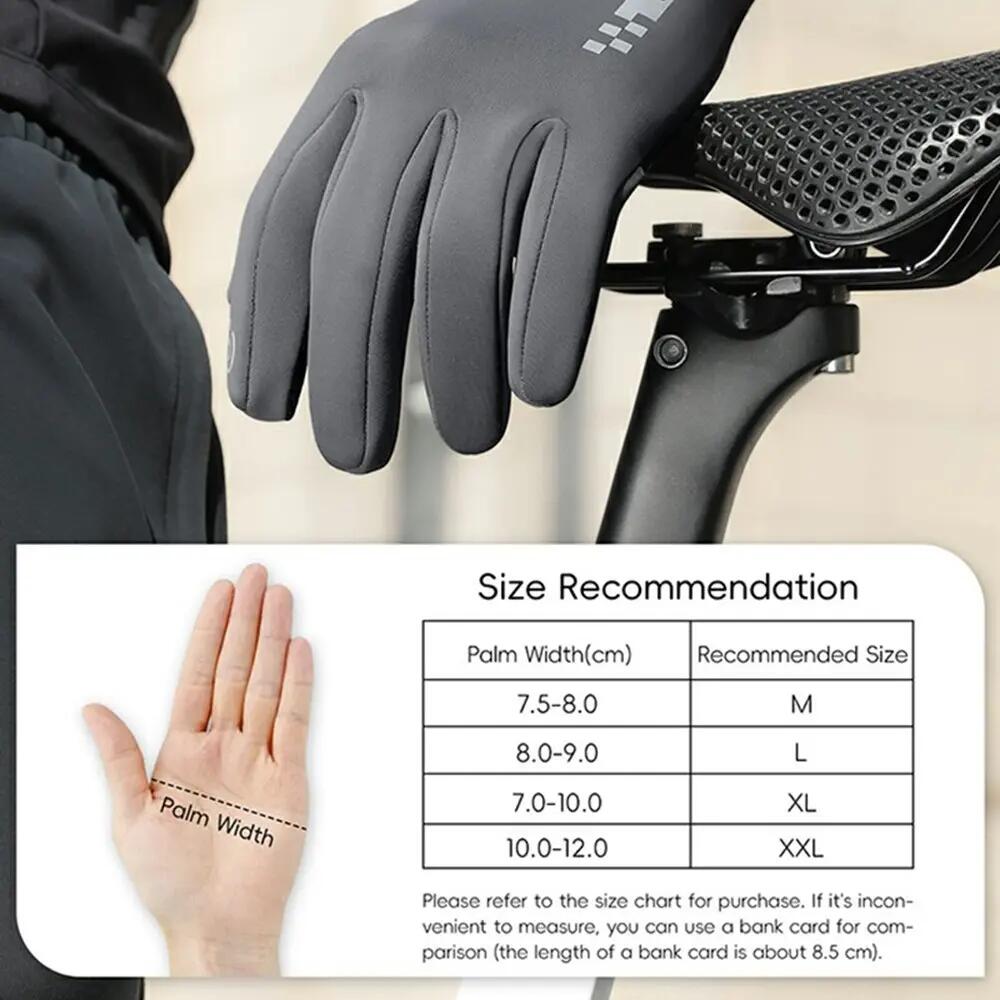 Touchscreen-kompatible thermische Winterfahrradhandschuhe WEST BIKING 6/6