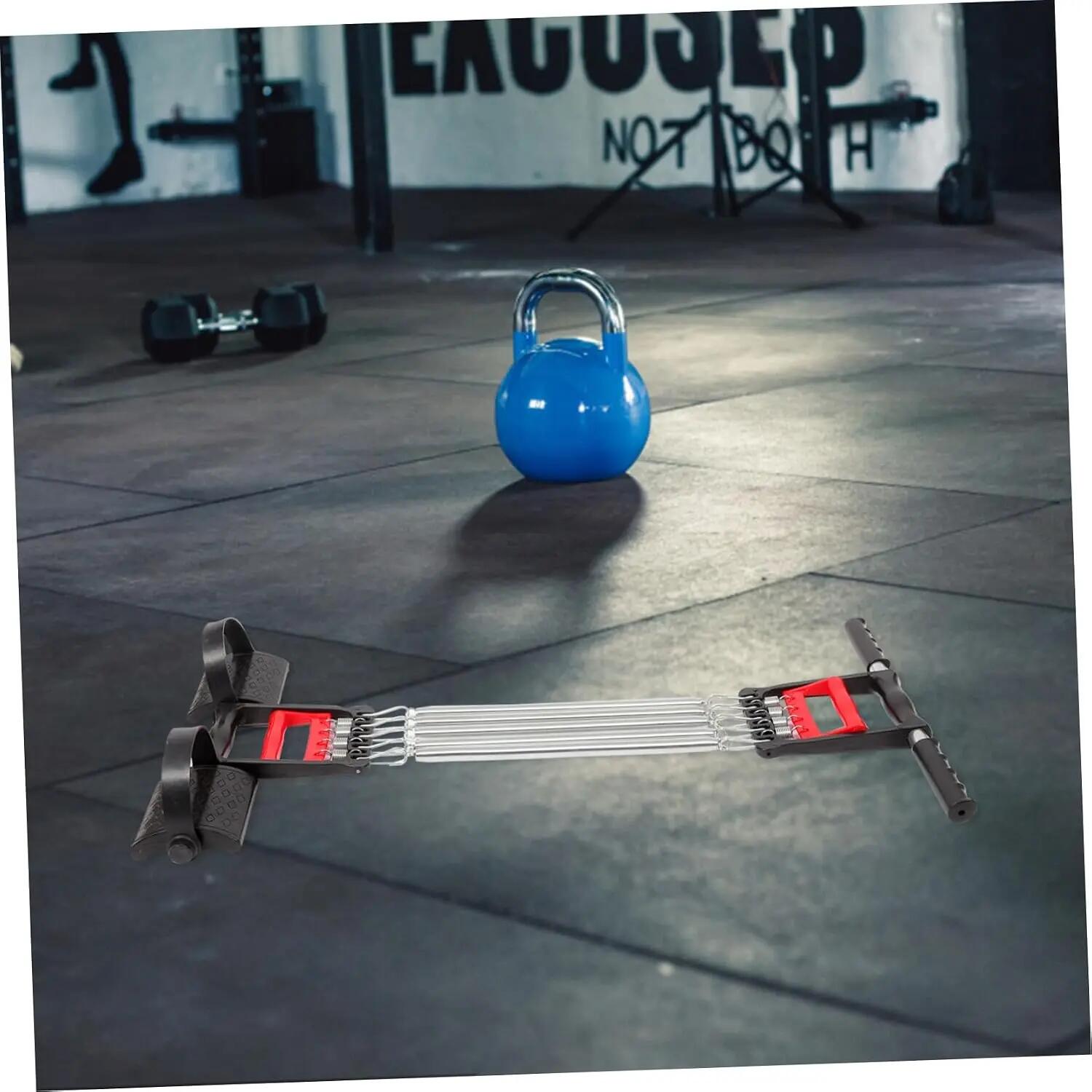 Entraîneur de poitrine à ressort, appareil de fitness portable avec poignée ergo 3/8