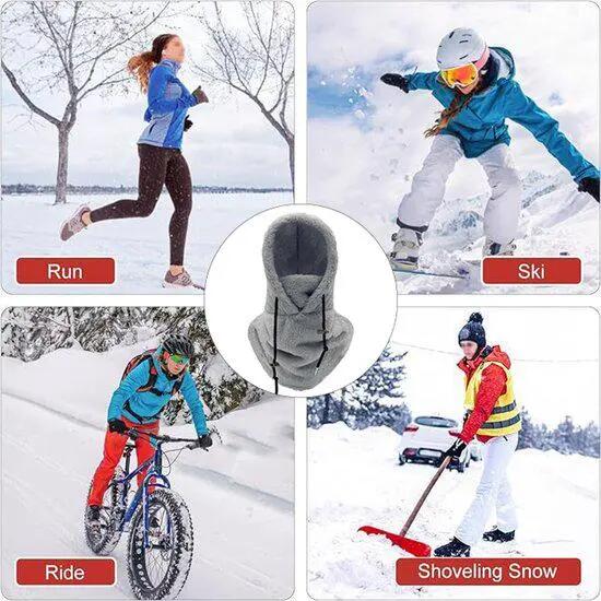 Cagoule - Bonnet de ski - Balaklava - Masque polaire - Masque chaud - Masque cou 8/8