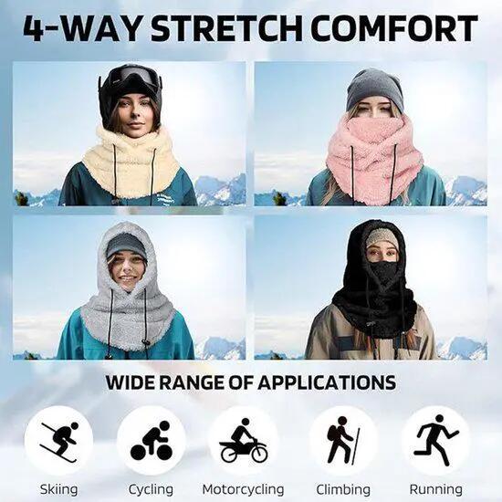 Cagoule - Bonnet de ski - Balaklava - Masque polaire - Masque chaud - Masque cou 6/8