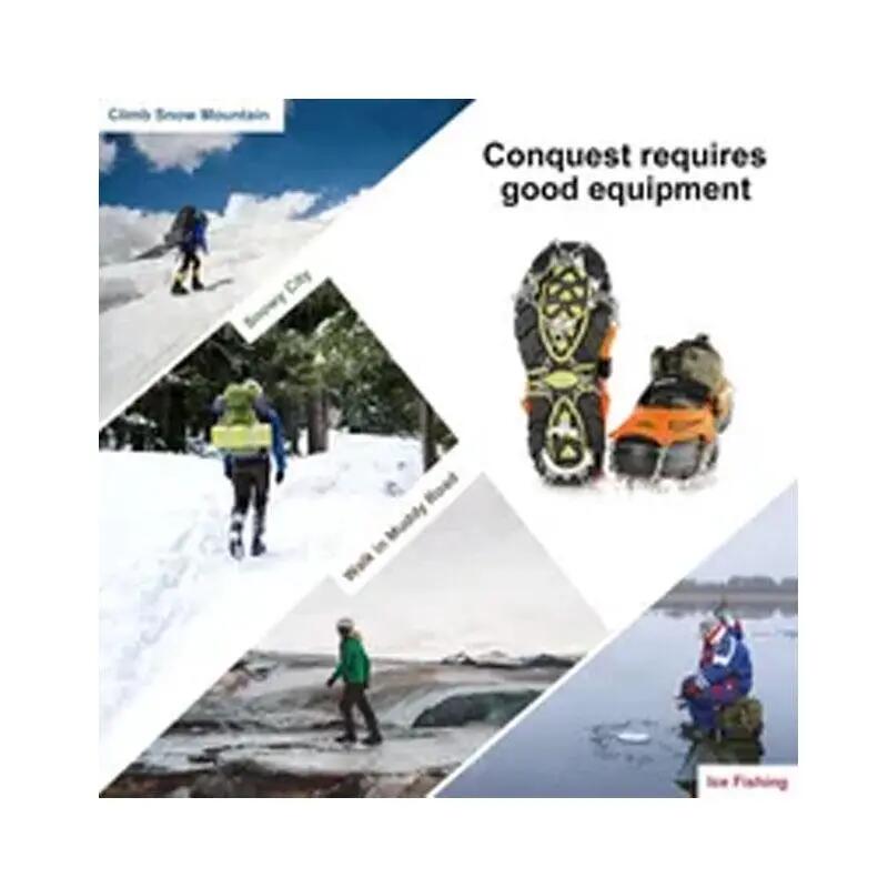 paire de crampons pour chaussures d'alpinisme - Neige ou glace avec 10 pointes - 5/5