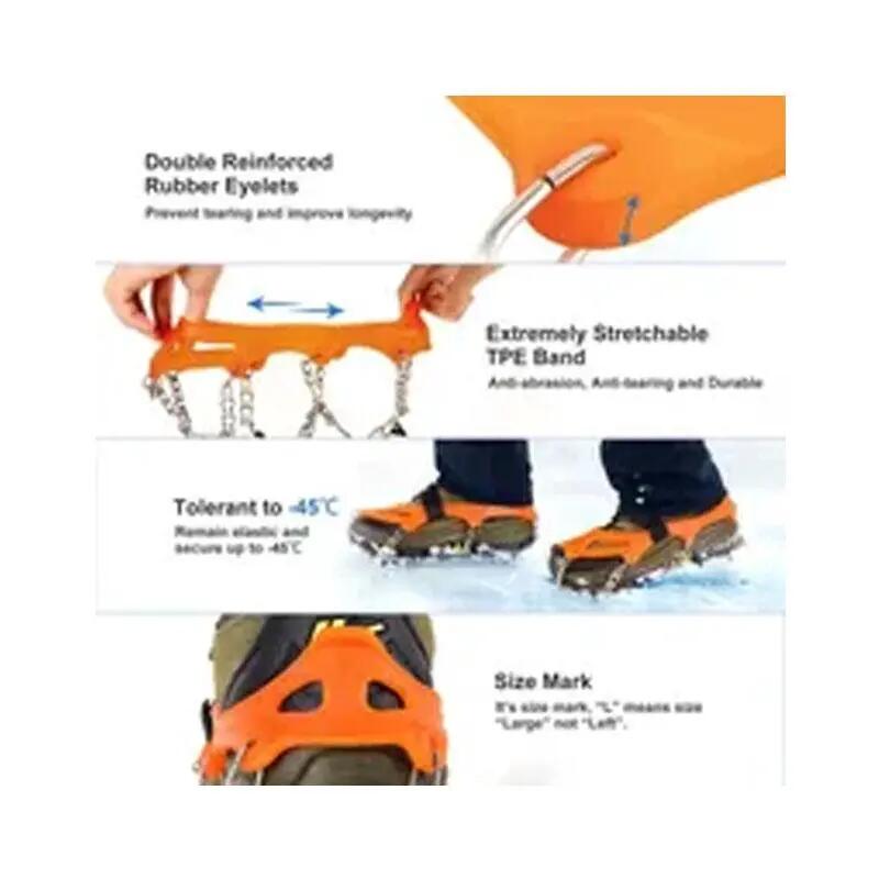 paire de crampons pour chaussures d'alpinisme - Neige ou glace avec 10 pointes - 4/5
