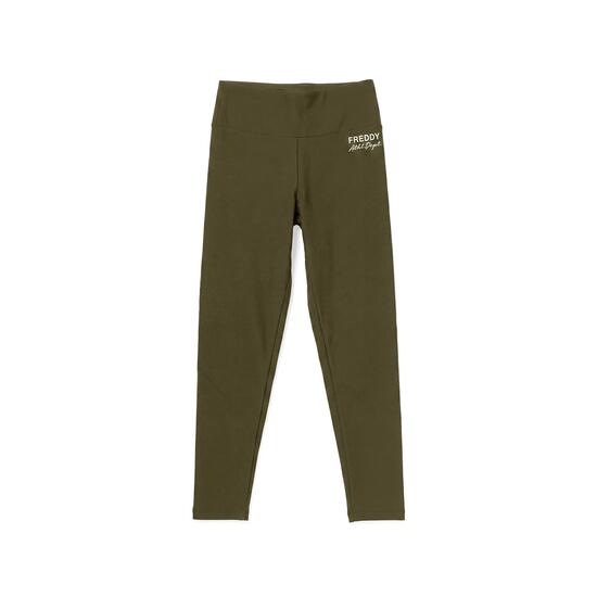 Legging femmes taille haute 7/8 avec logo argenté