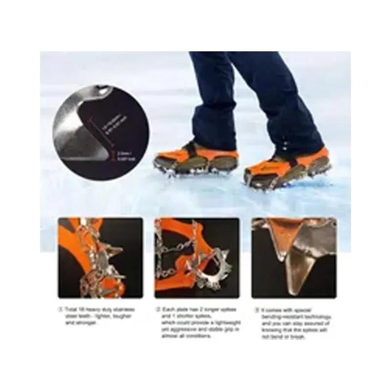 paire de crampons pour chaussures d'alpinisme - Neige ou glace avec 10 pointes - 3/5