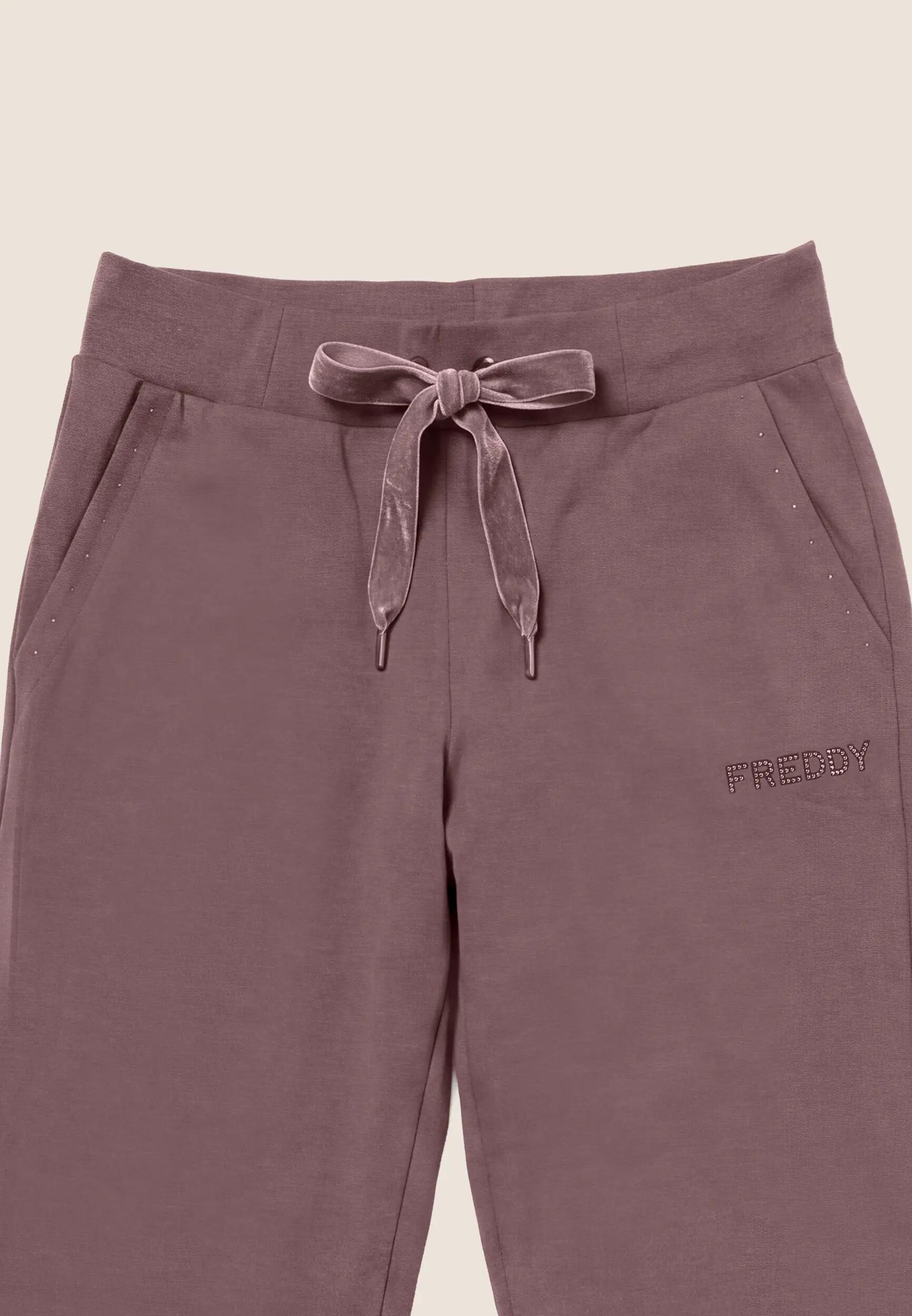 Pantaloni Sportivi da Donna, Borchie su Tasche e Logo 3/3