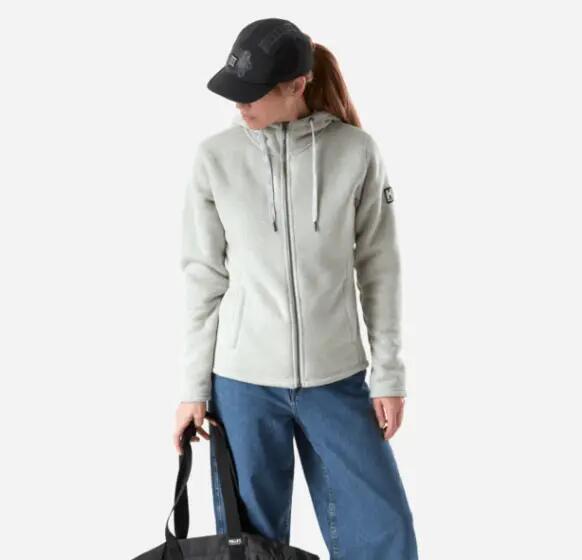 Veste Polaire Randonnée Femme Millet "CHAMONIX KNITWARM HOODIE W" XL Gris 2/2