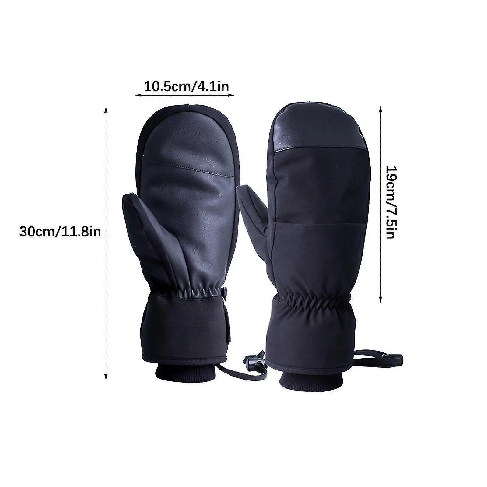 Gants de snowboard, moufles chaudes, compatibles avec les écrans tactiles, imper 2/3