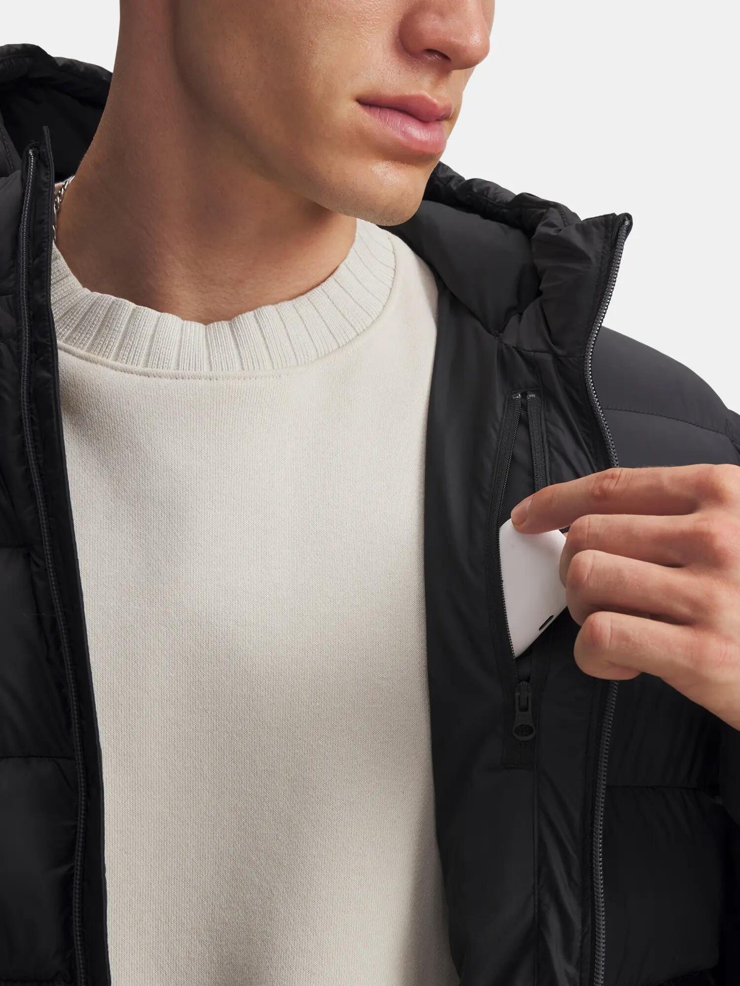 Férfi kabát Under Armour UA Sportswear Puff Jkt-BLK 3/4