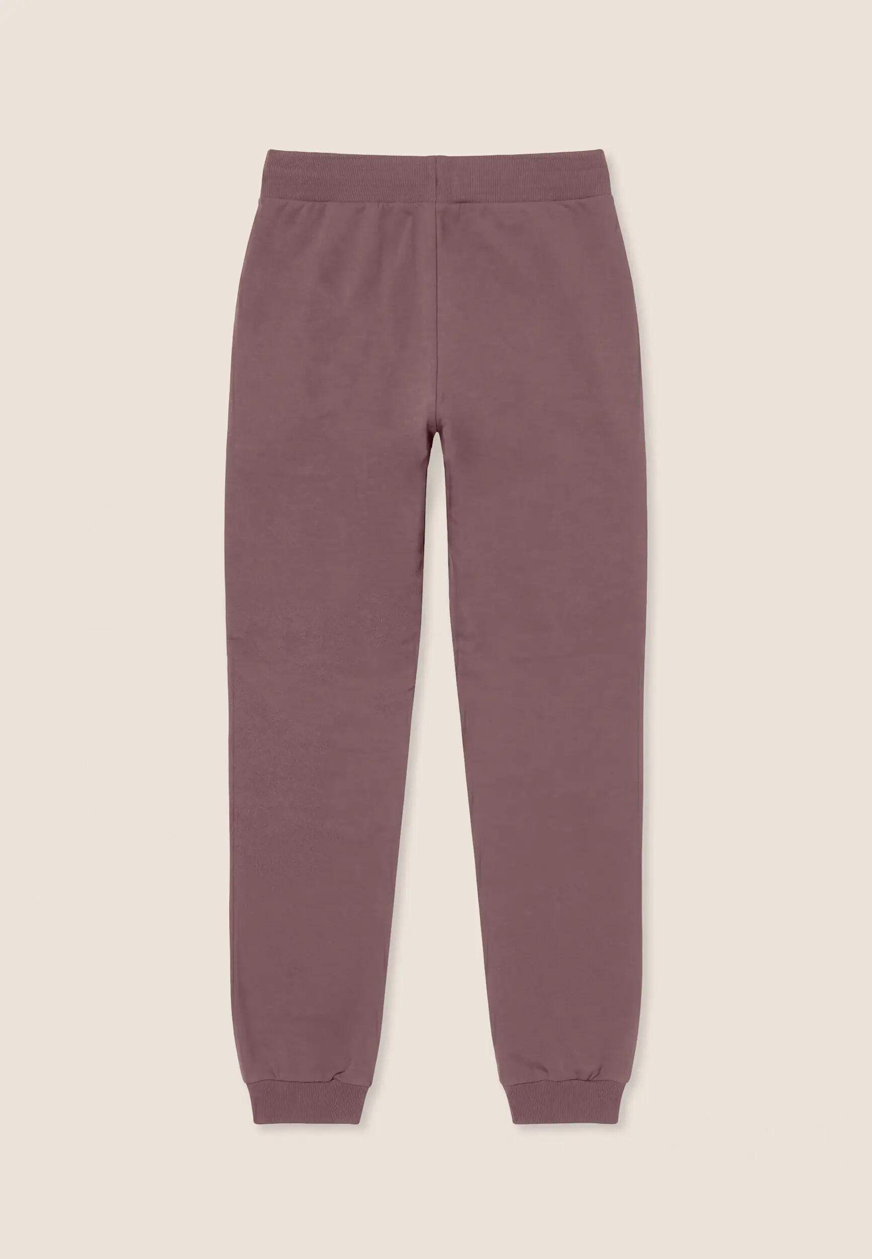 Dames sportbroek van sweatstof, regular fit met boorden 2/3