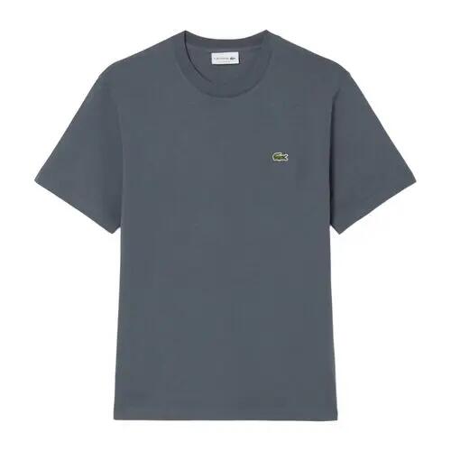 Camiseta Gris Lacoste de Corte Clásico de Punto de Algodón Urbain 4/4