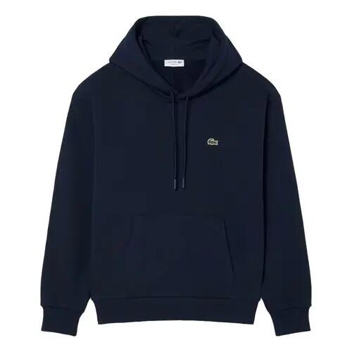 Sudadera Azul Marino Lacoste con Capucha de Felpa Marine de Estilo Elegante y D 4/4