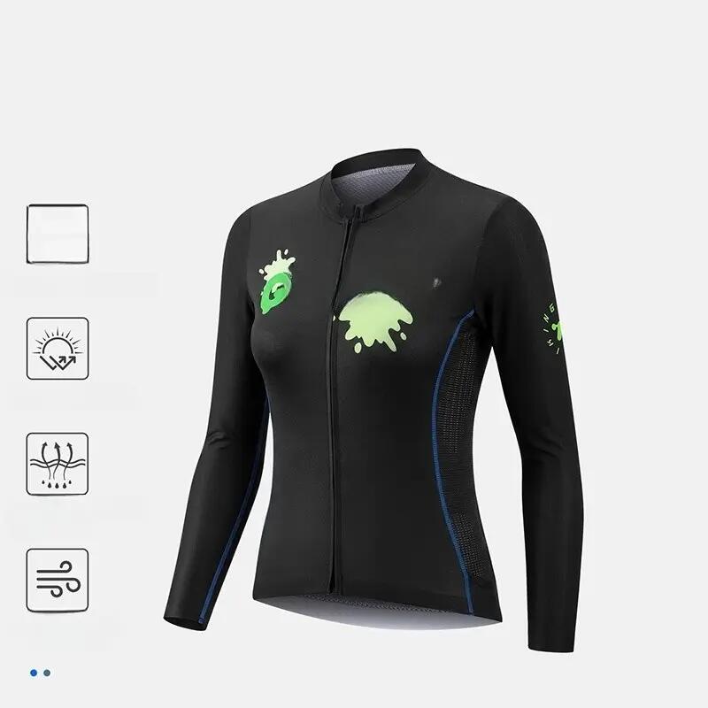 Maglia da ciclismo traspirante a maniche lunghe da donna WEST BIKING 2/2