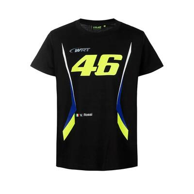 T-shirt vr46 wrt line kinderen zwart 13-14 jaar