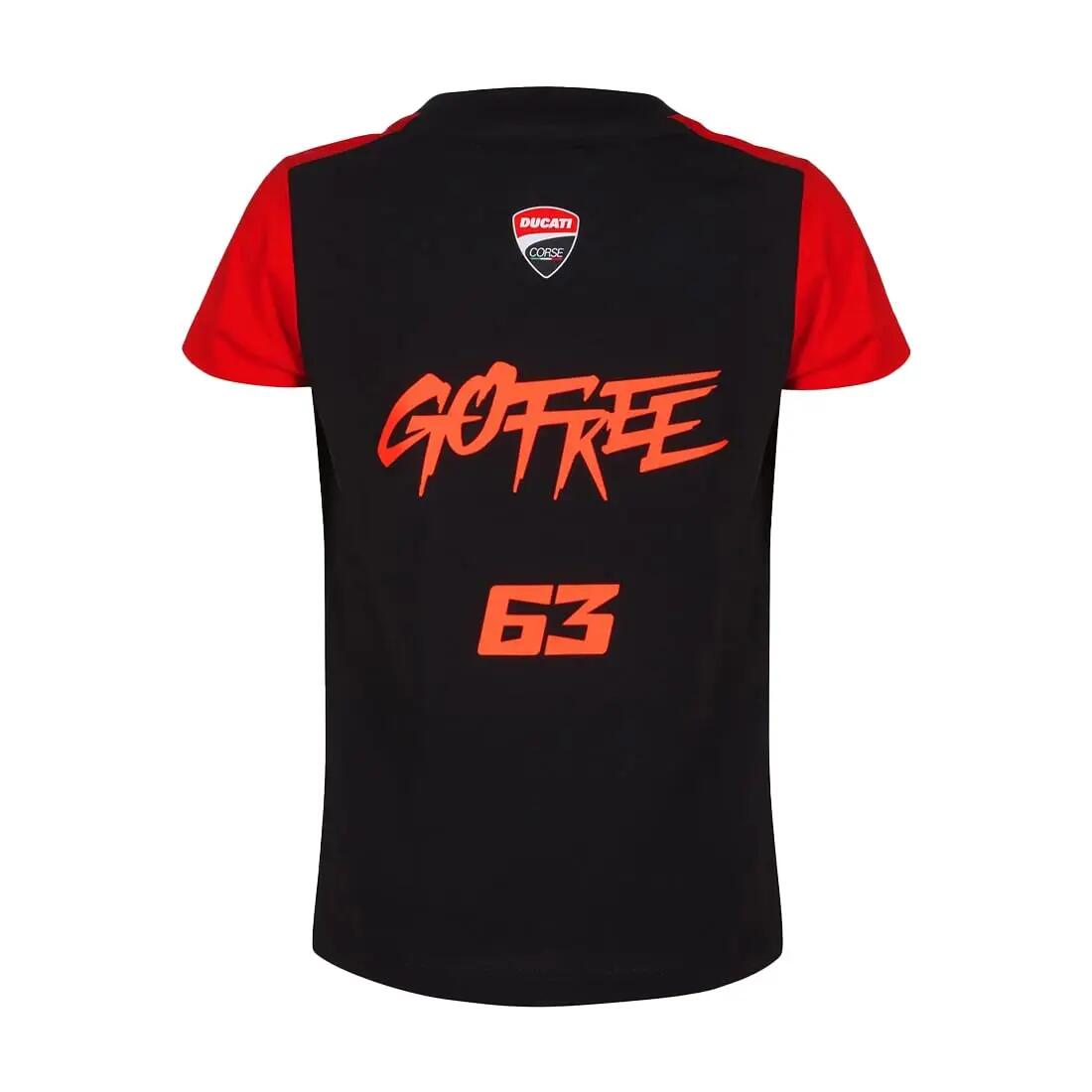 T-shirt VR46 63 Ducati Bagnaia Enfant Noir 4-5 ans 3/3