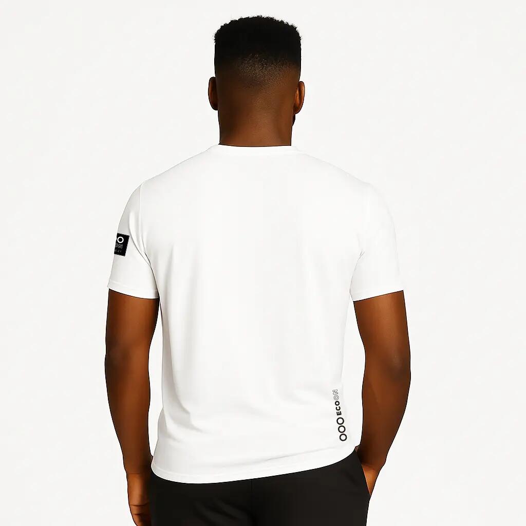 T-shirt ECOON modèle La Campetoise couleur blanc 3/7