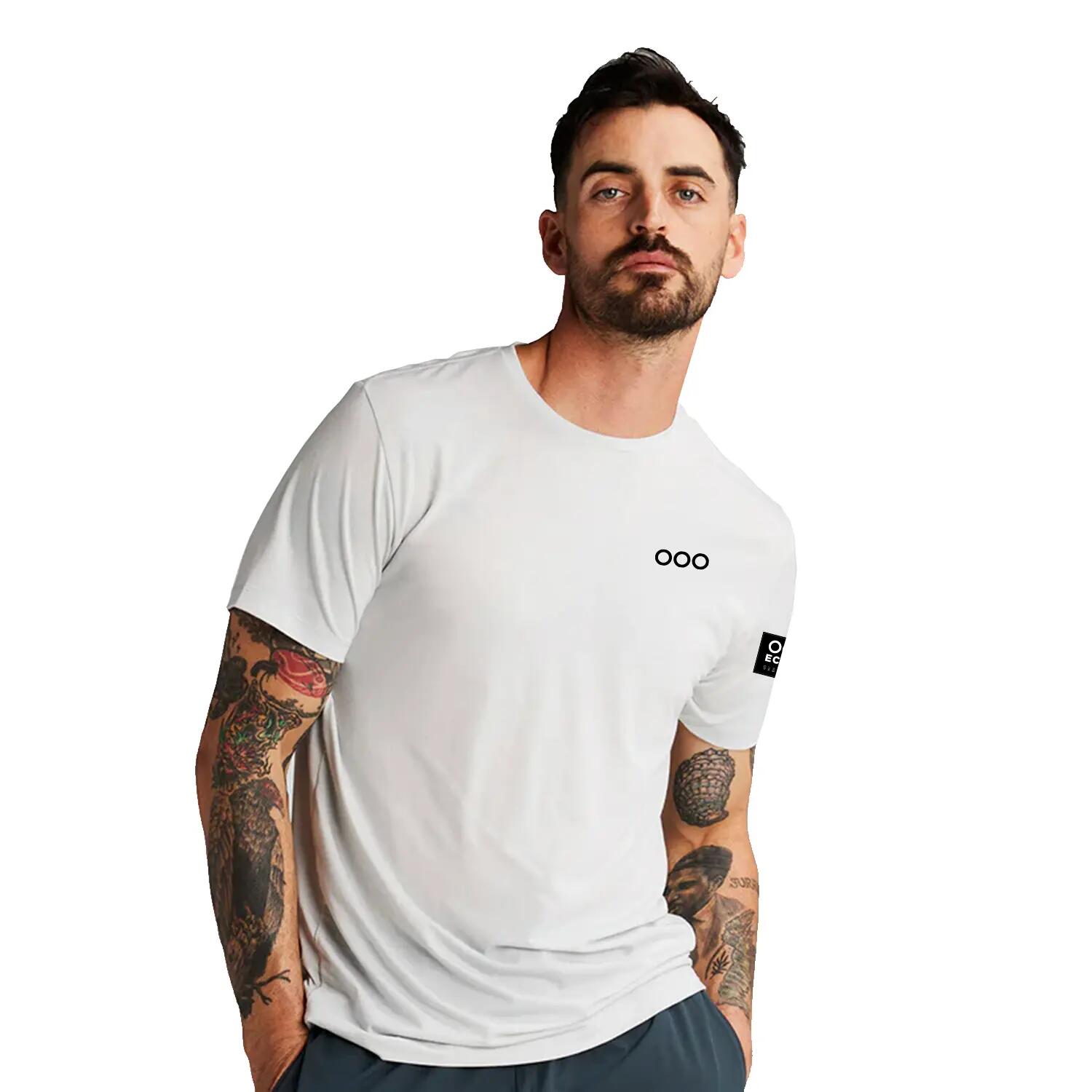 T-shirt ECOON modèle La Campetoise couleur blanc 2/7