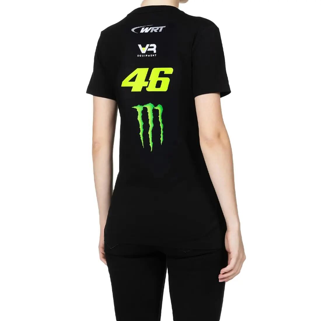 T-shirt VR46 WRT Line Dames Zwart M 3/3