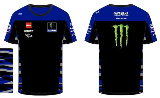T-shirt VR46 Yamaha Teamwear Replica 24 Homme Noir S