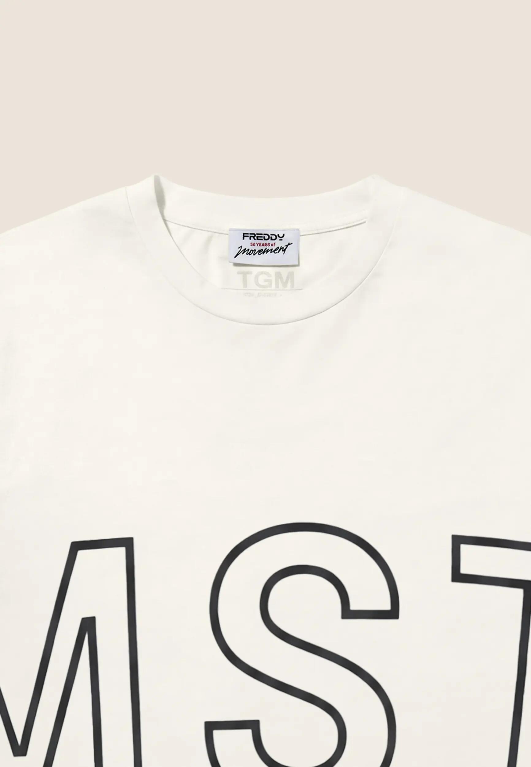 T-shirt court pour femmes coupe confort avec grand imprimé 3/3