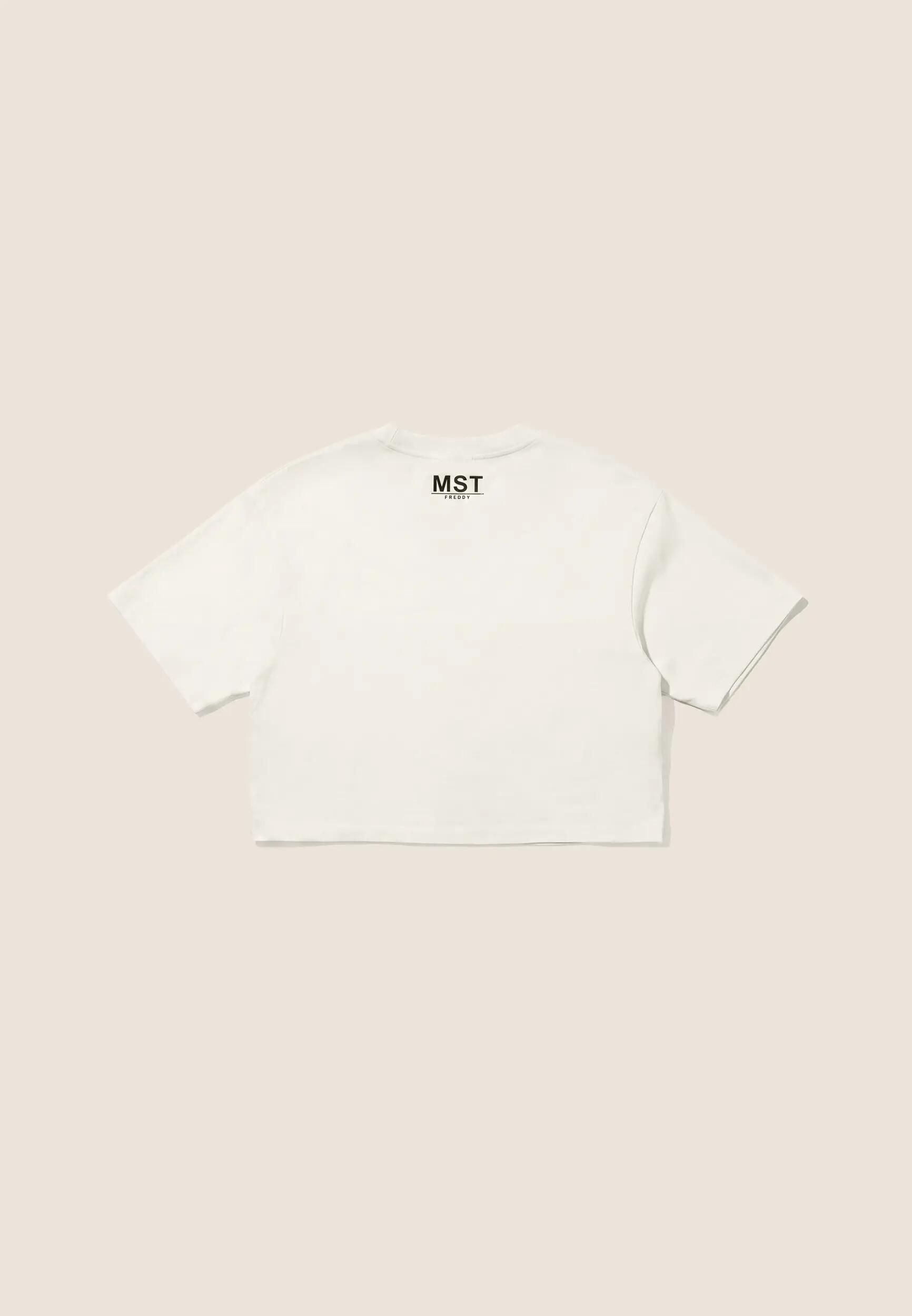 T-shirt court pour femmes coupe confort avec grand imprimé 2/3