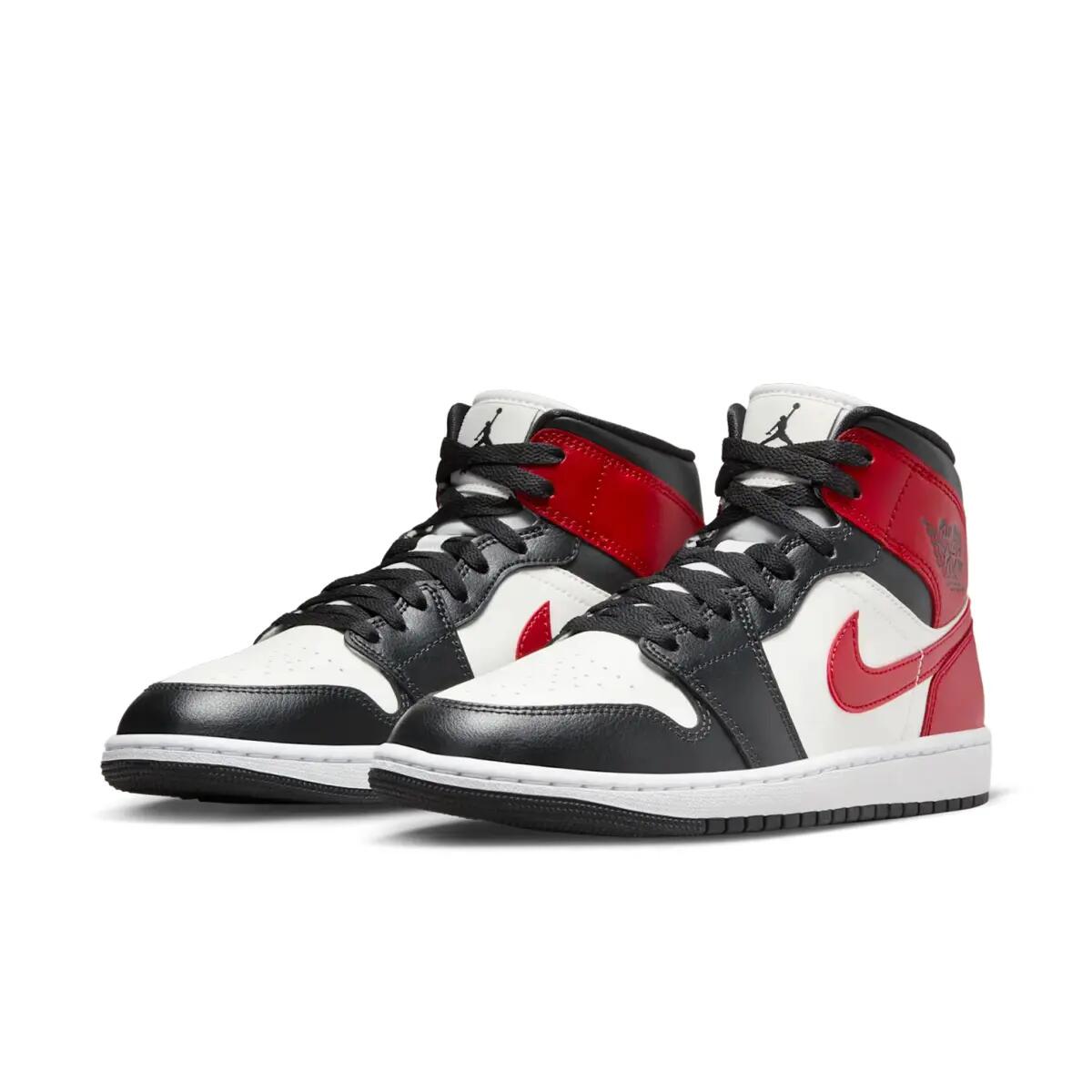 Jordan 1 Mid Gym Red Off Noir (Women's) 3/6