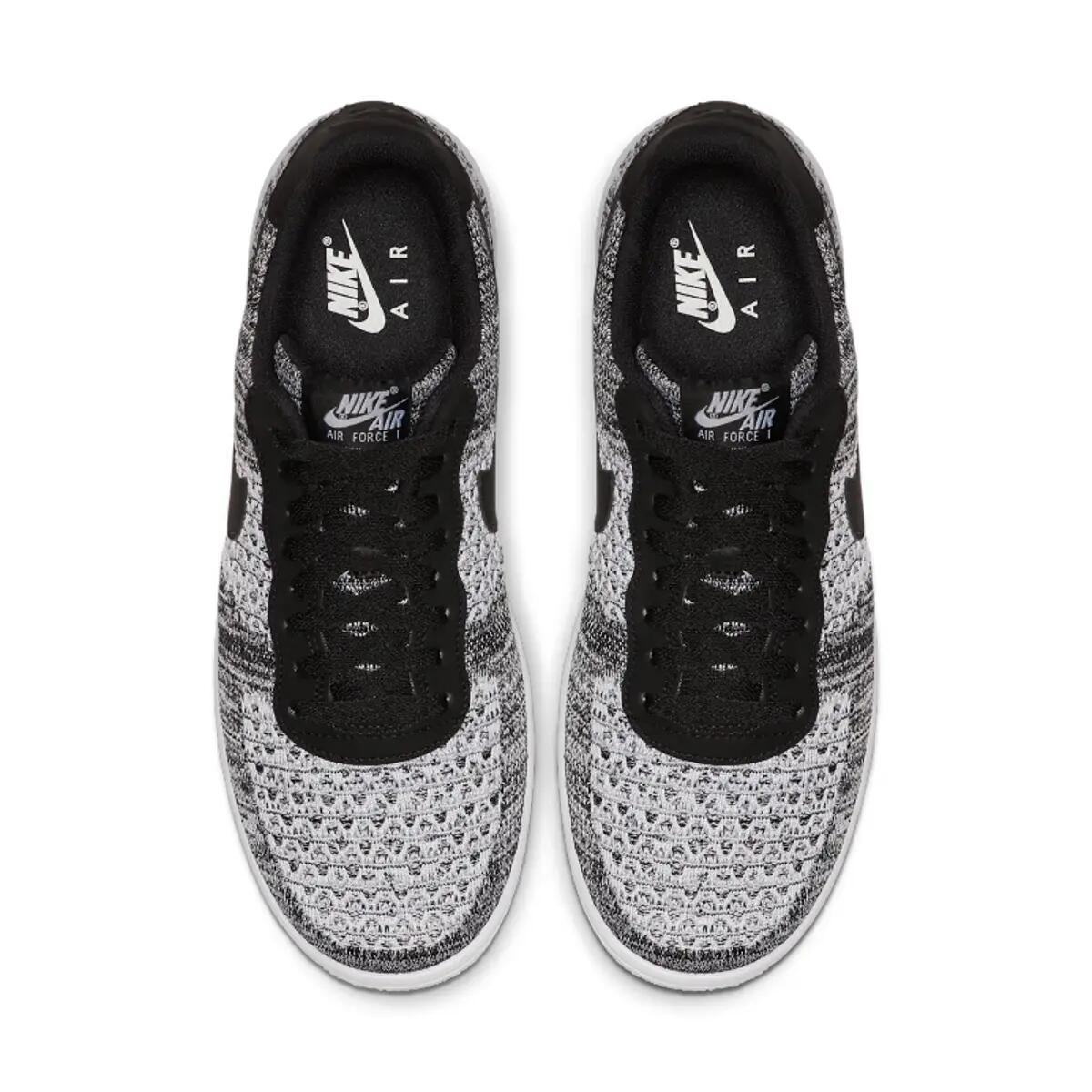 Nike Air Force 1 Flyknit 2 Black Pure Platinum 5/7