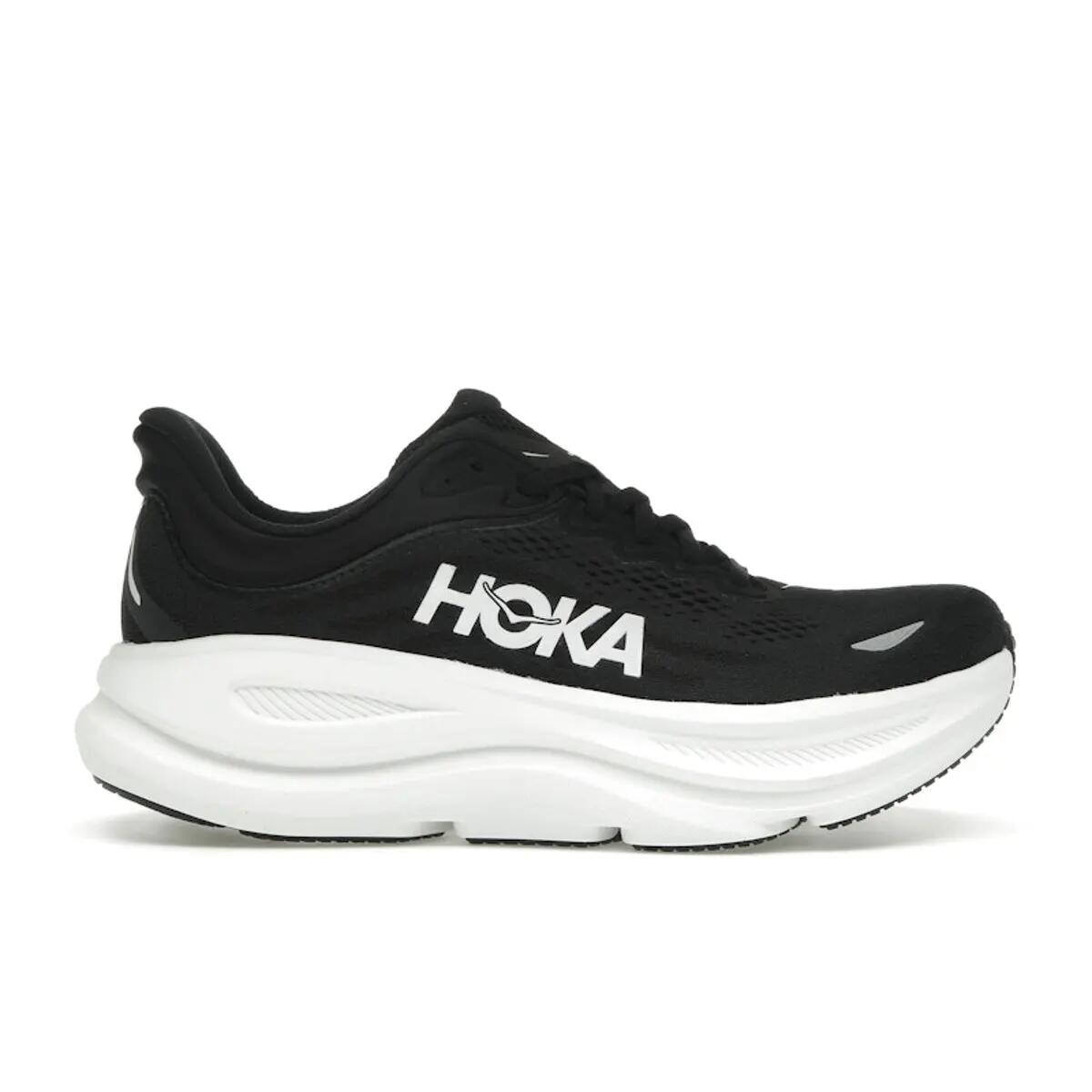 Hoka One One Bondi 9 Black White 1/1