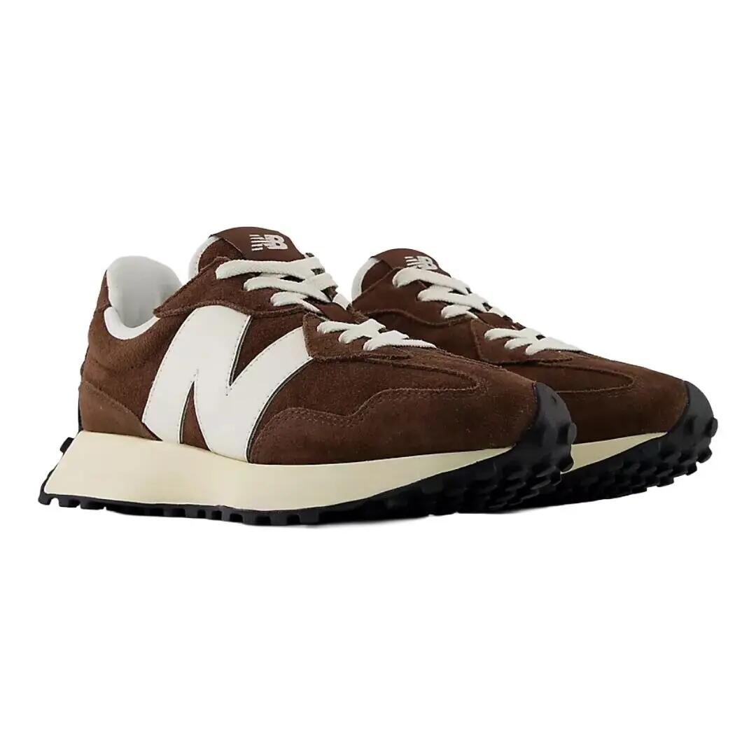 Zapatillas New Balance Marrones 327 Pumpernickel con Linen Cómodas y Duraderas 2/4