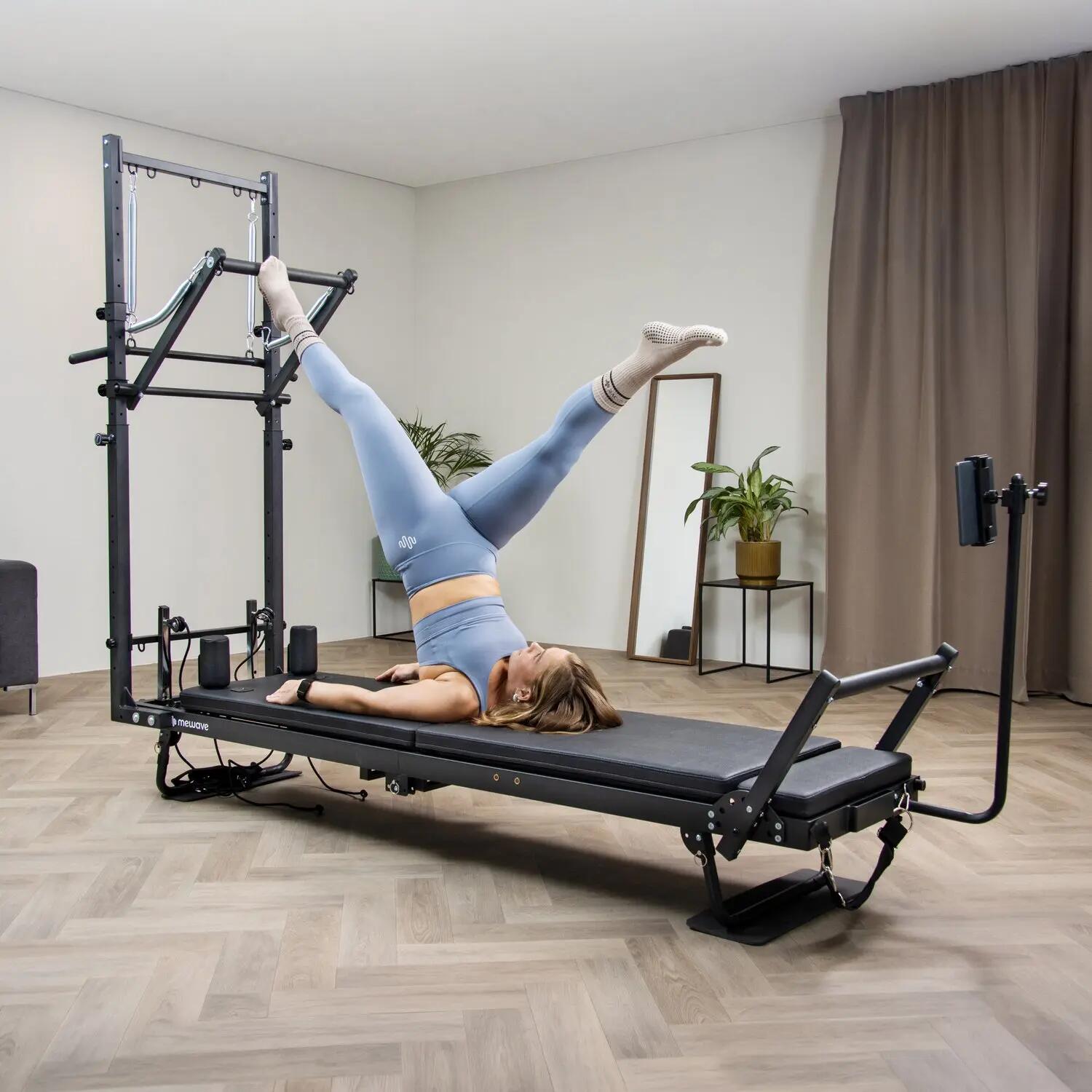 Pilates Reformer Pro Plus BUNDLE – z wieżą – czarny 6/9