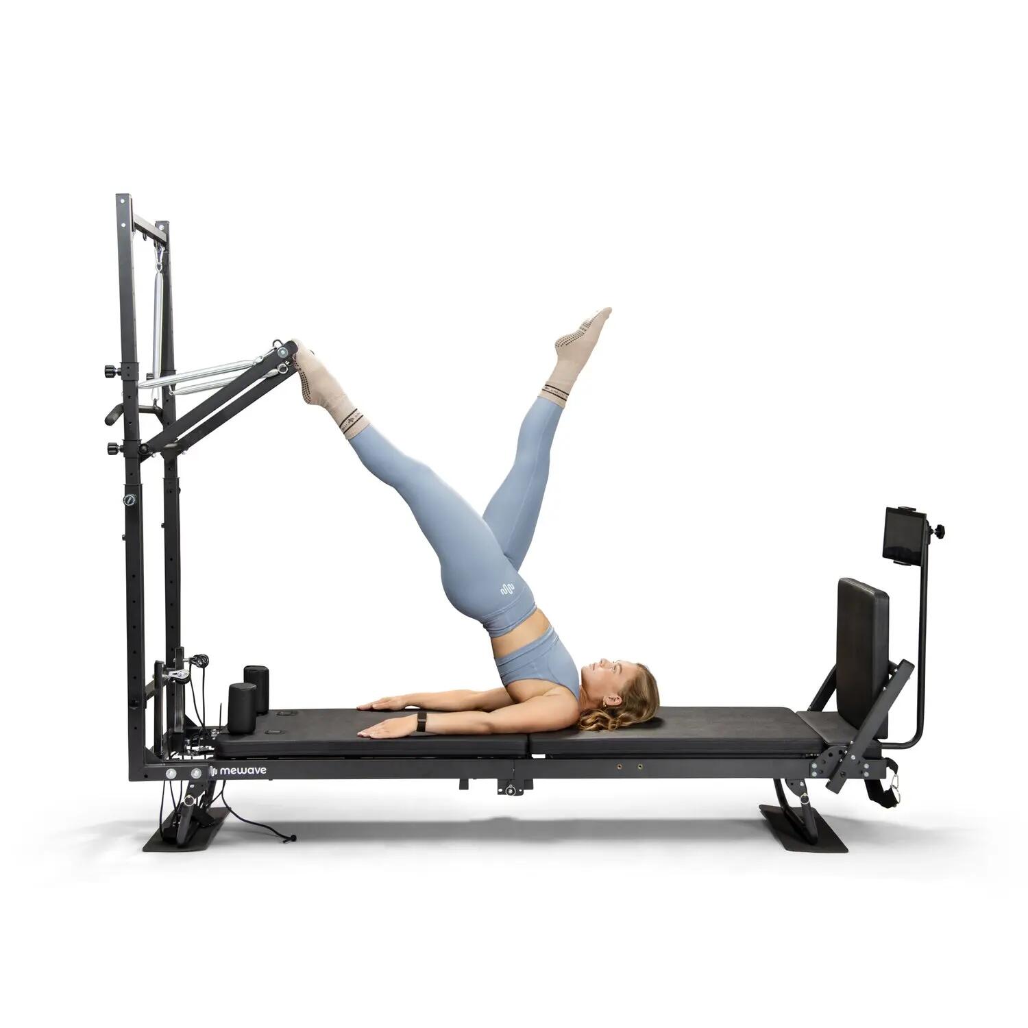 Pilates Reformer Pro Plus BUNDLE – z wieżą – czarny 5/9