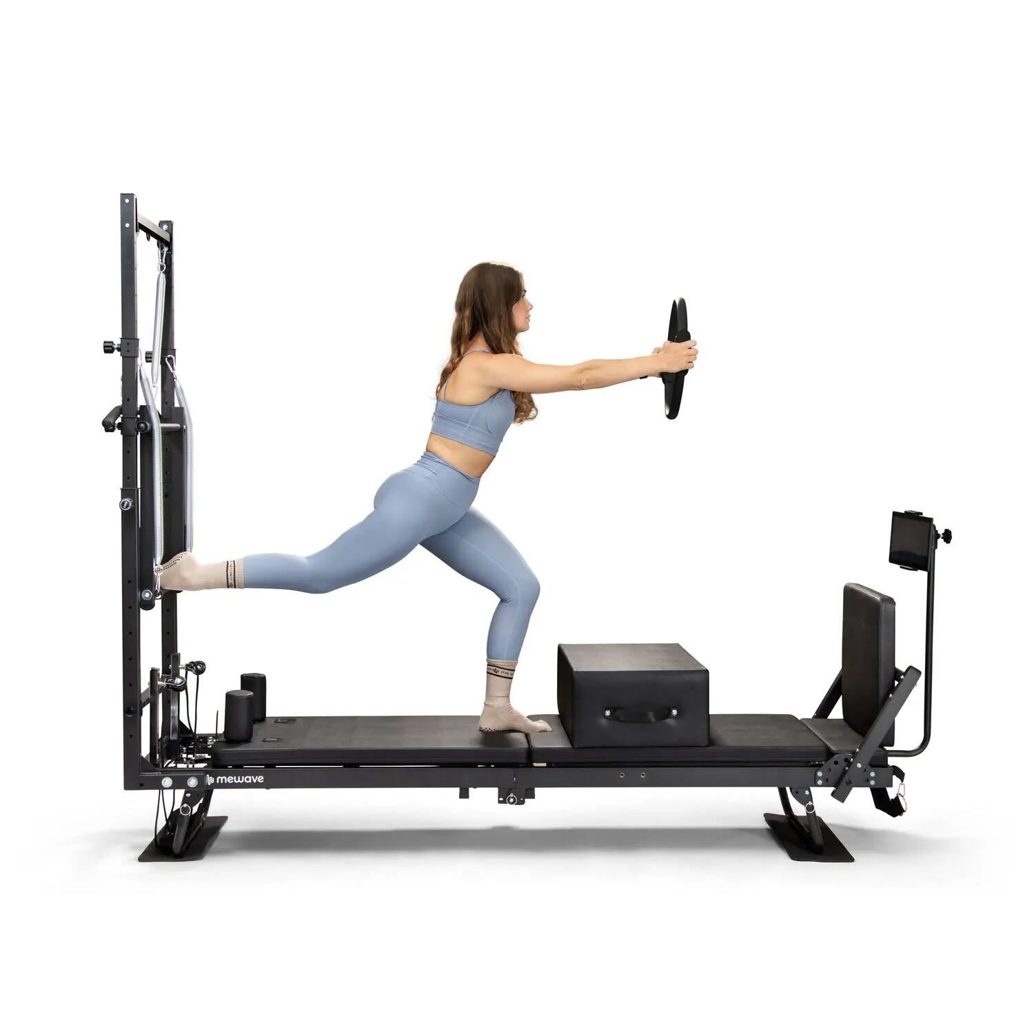 Pilates Reformer Pro Plus BUNDLE – z wieżą – czarny 4/9