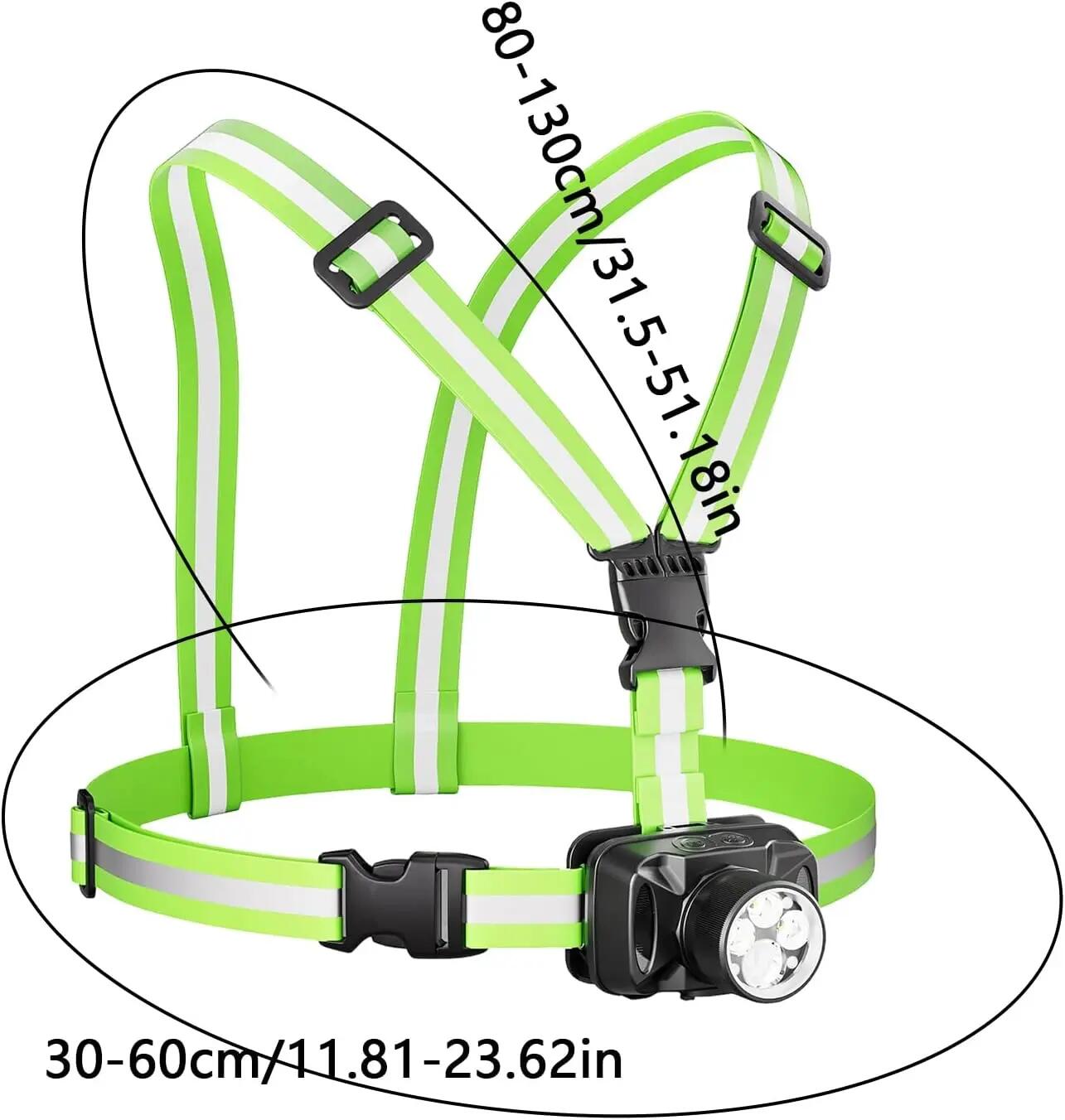 Lampe torche LED pectorale – 1000 lumens, idéale pour la course à pied, la rando 4/5