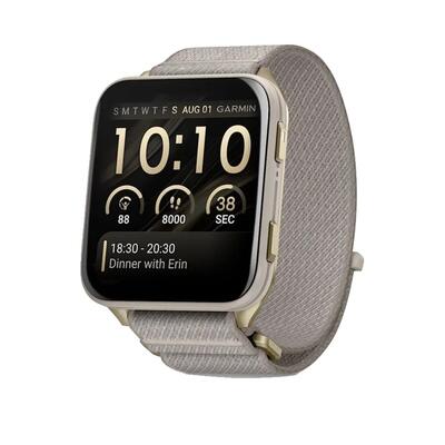 Slimme horloge garmin venu x1 goud/grijs — 2 inch amoled
