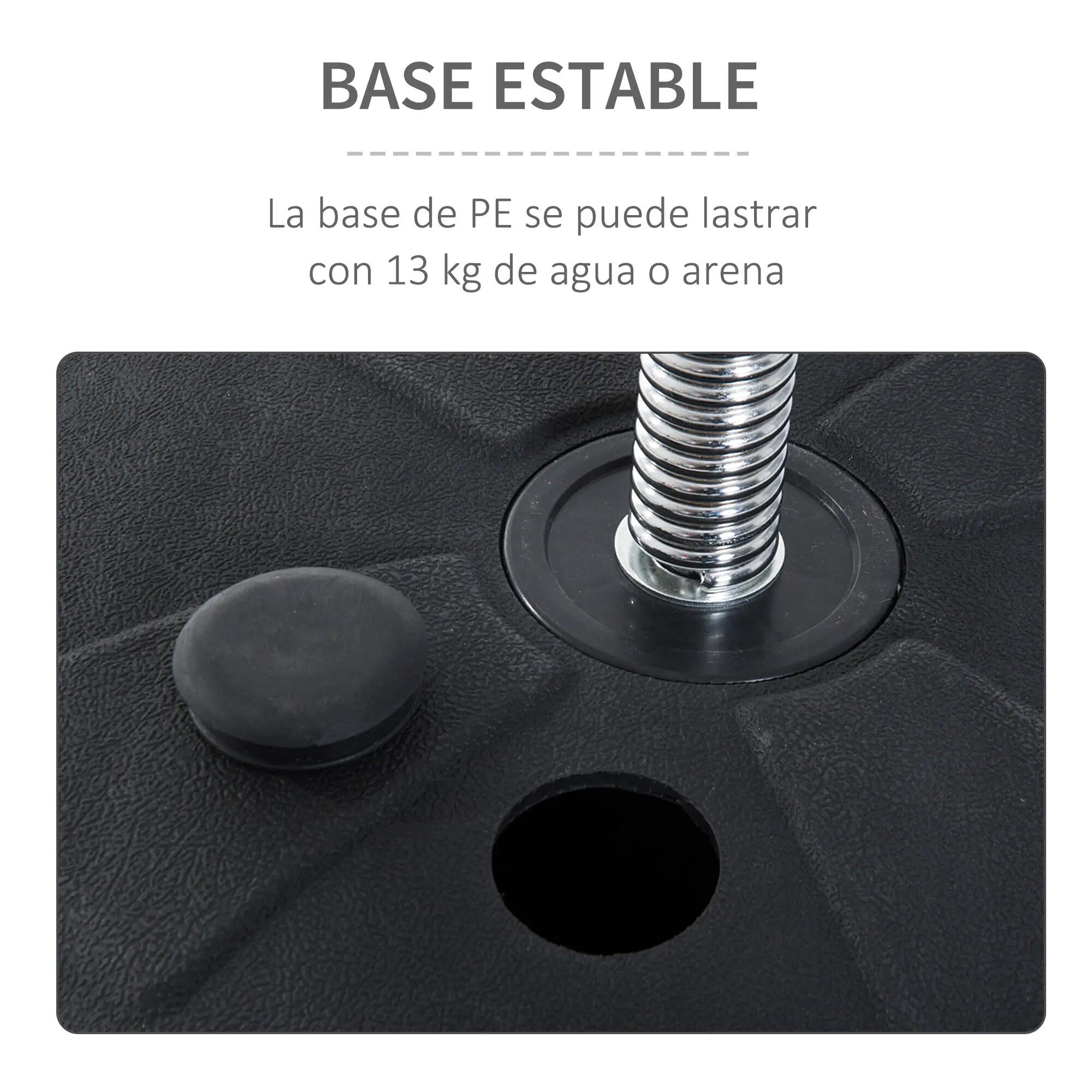 Sac de frappe autoportant avec 4 niveaux de hauteur réglables (126-144 cm), base 8/9