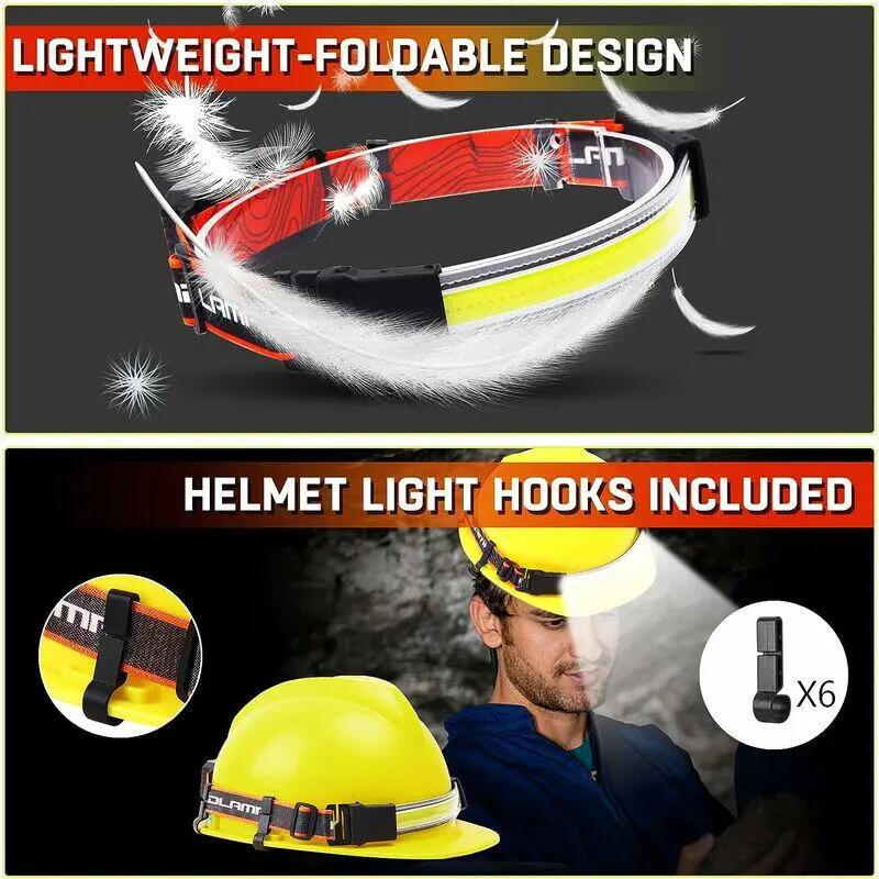 Lampe Frontale Led Rechargeable,2 Pièces De Lampe Torche Frontale De 1500 Lumens 5/5