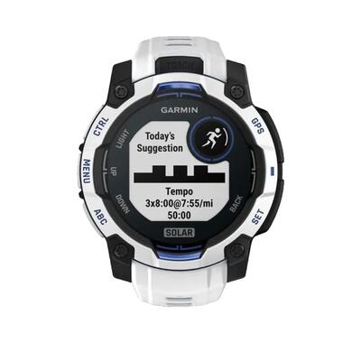 Gps-horloge garmin instinct 3 solar wit/blauw 45mm