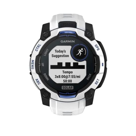 Montre GPS Garmin Instinct 3 Solar Blanc/Bleu 45mm