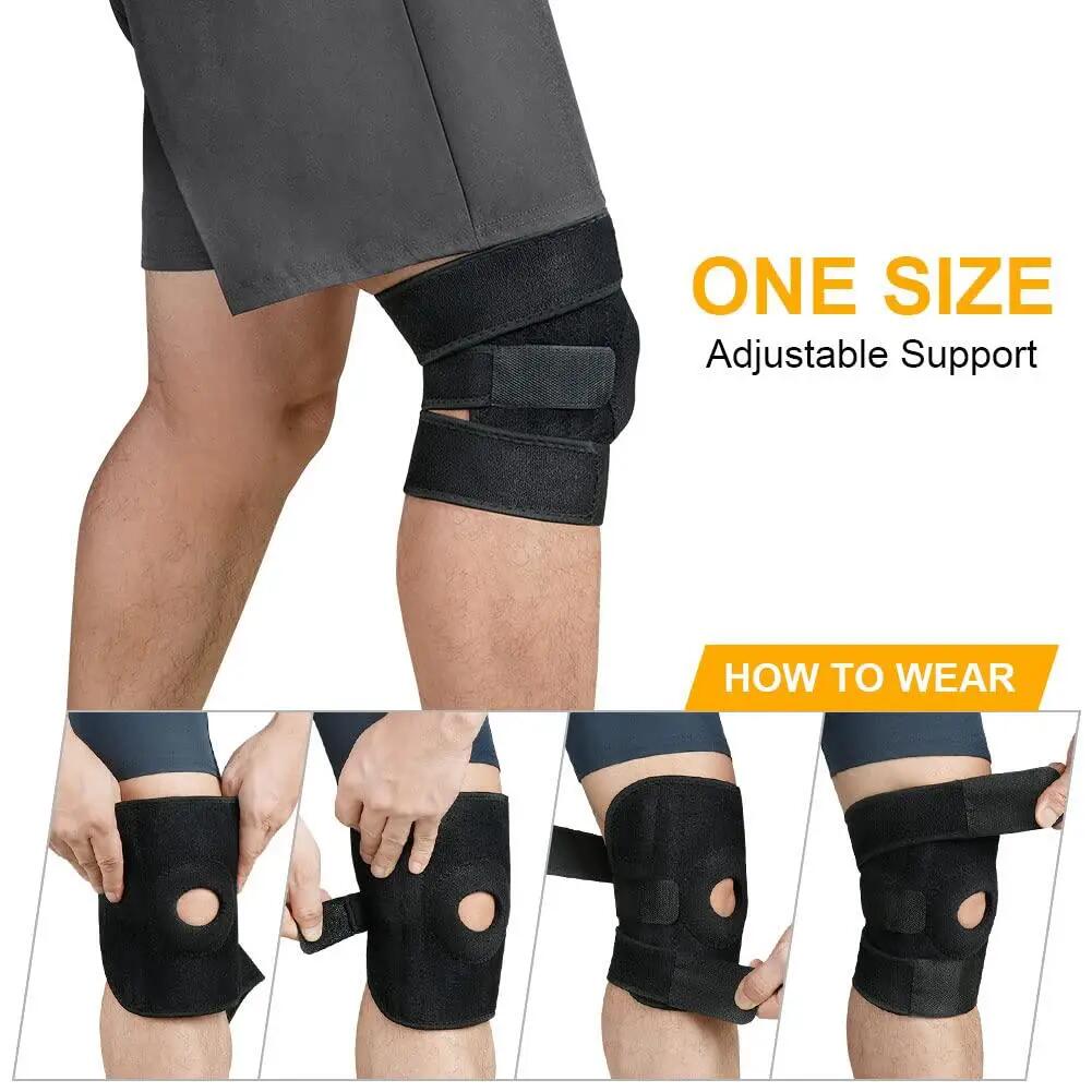 Genouillère - Bandage de genou ajustable - Bandage de compression pour genou - S 5/8