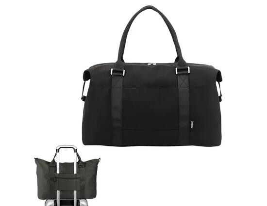 Sac de voyage fourre-tout, sac de week-end, sac cabine avec passant pour trolley