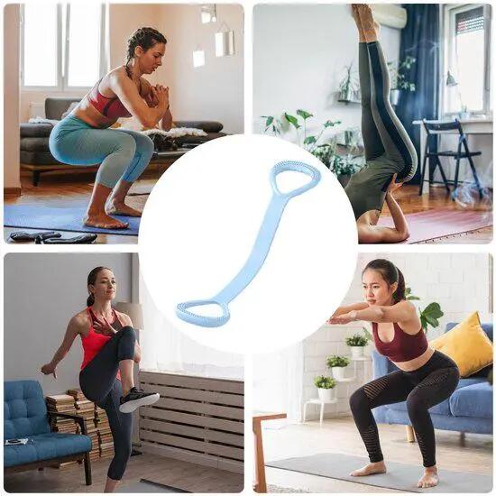 5-Stuks Fitness Weerstandsband - Yoga Stretchband for Thuis - Rugstretcher - Wee 3/6