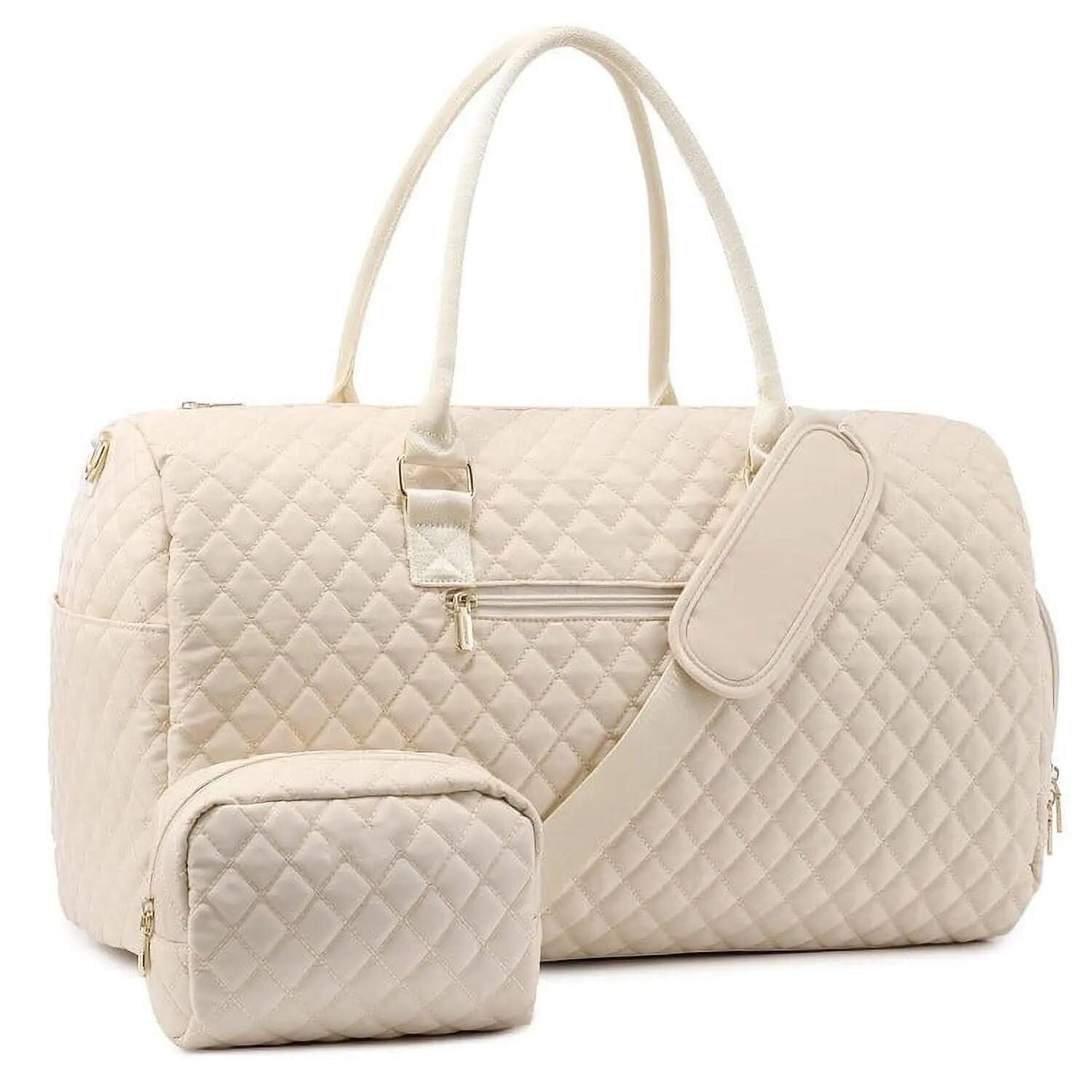 Sac de voyage, sac week-end pour femme avec trousse de toilette, sac de voyage c 1/5