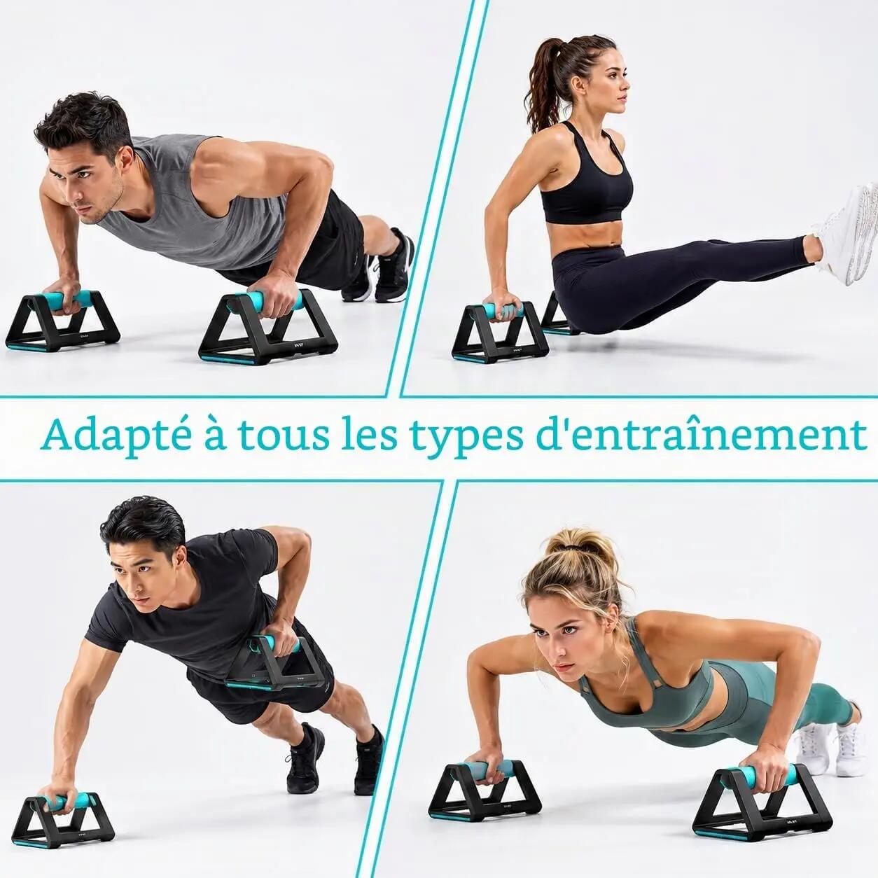 Support pour pompes pour hommes, outil de musculation du haut du corps, poignées 5/6