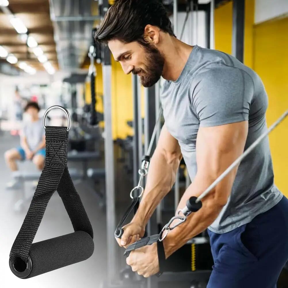 Poignées de musculation en 2 parties avec mousquetons pour le fitness, la salle 6/6