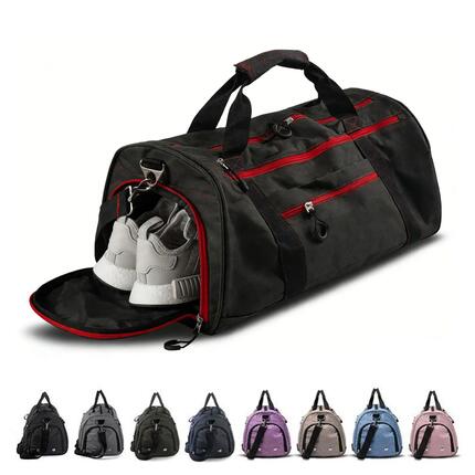 Sac de sport unisexe - Sac de voyage avec compartiments pour chaussures et vêtem