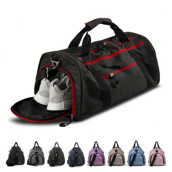Sac de sport unisexe - Sac de voyage avec compartiments pour chaussures et vêtem