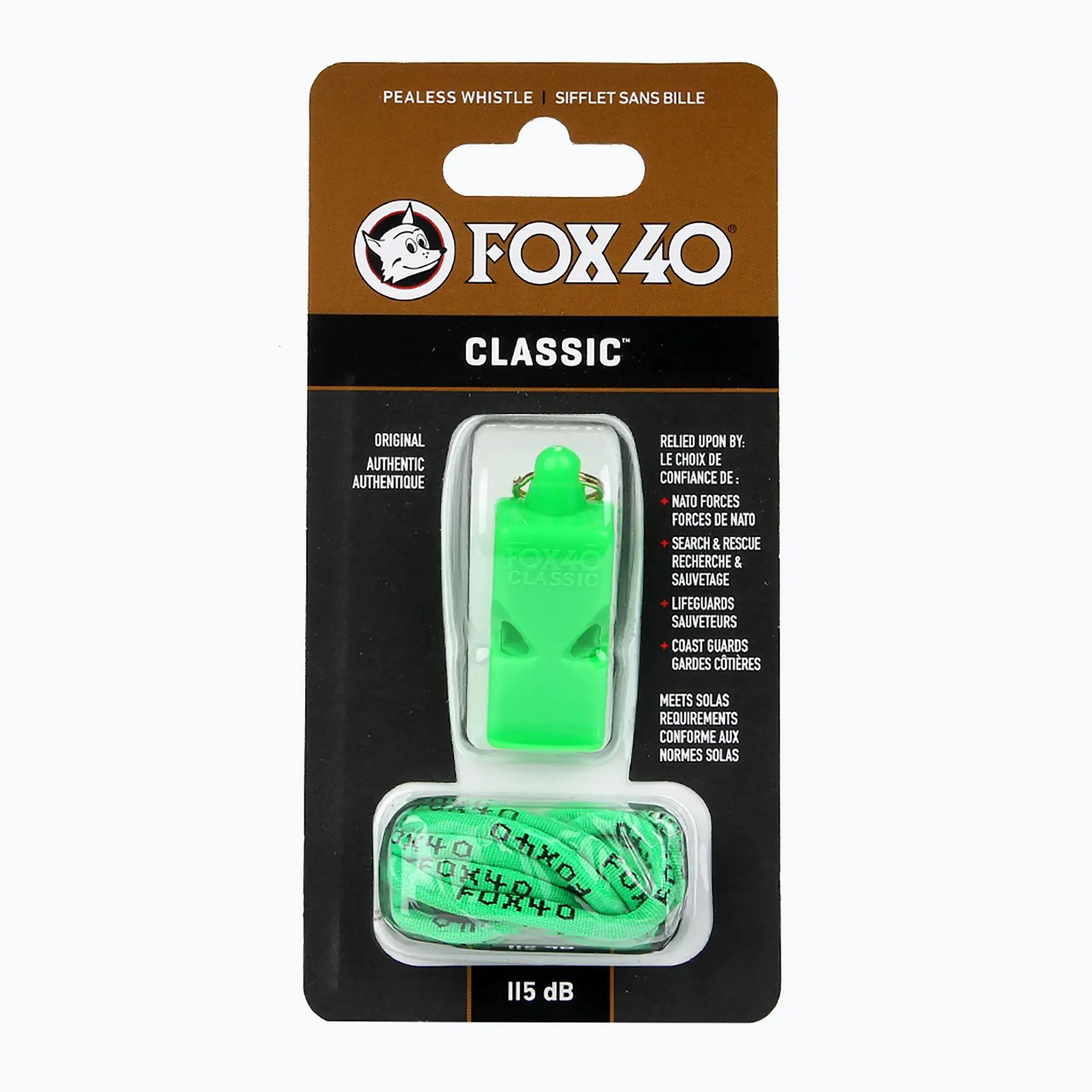 Gwizdek ze sznurkiem Fox 40 Classic Safety 2/3