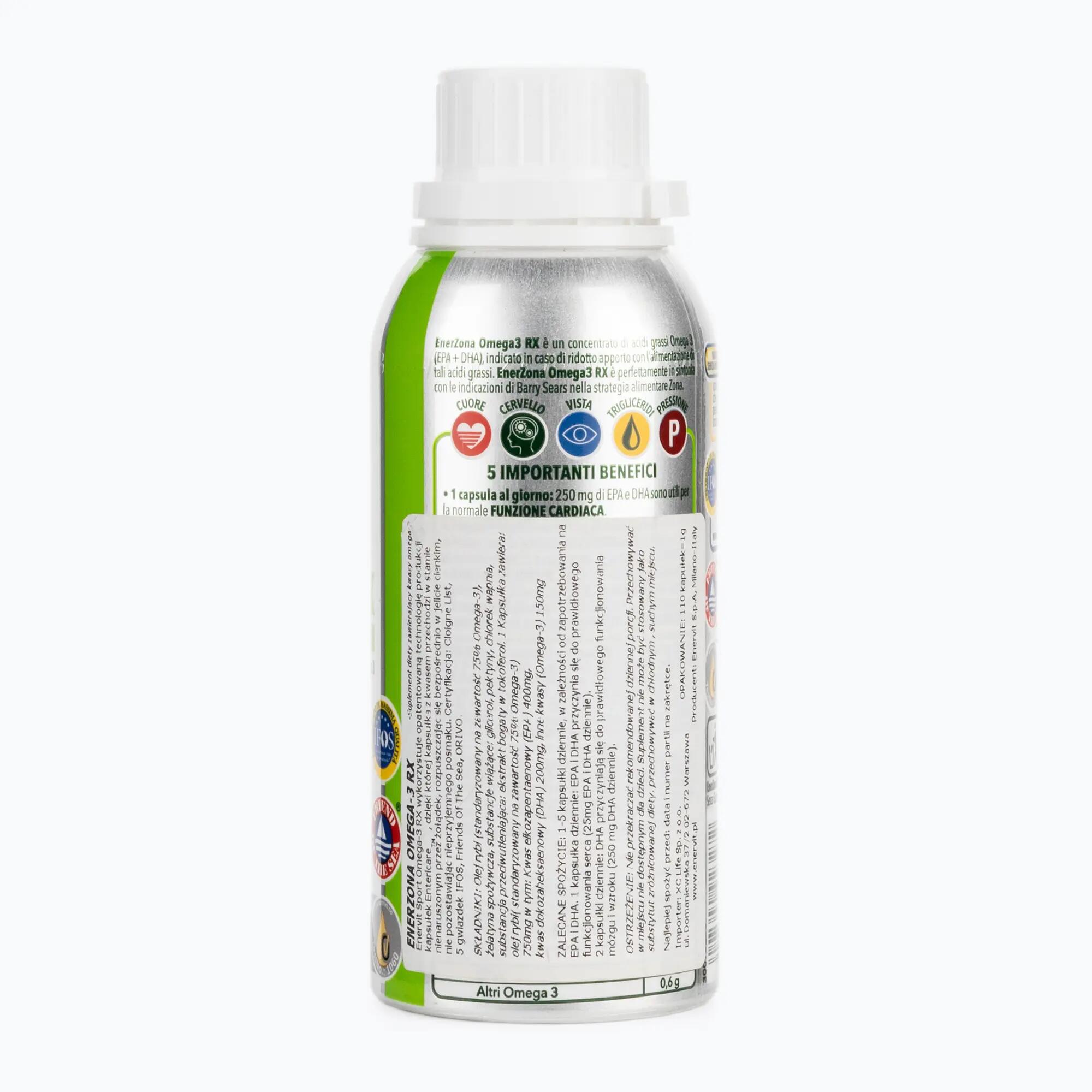 Kwasy tłuszczowe Enervit EnerZona Omega-3 RX 110 kapsułek 3/4