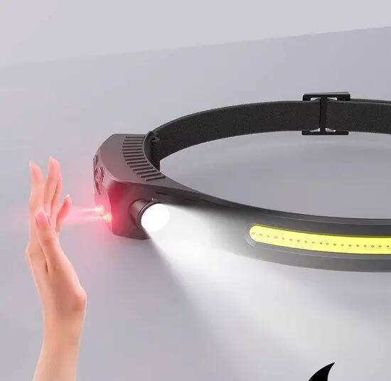 Lampe frontale - Lampe frontale - Lumière LED - Lampe frontale à induction - 3 c 4/8