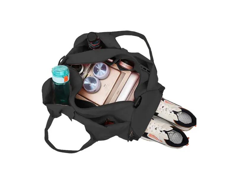 Sac de sport fourre-tout avec compartiment à chaussures pour femme, sac de voyag 5/6